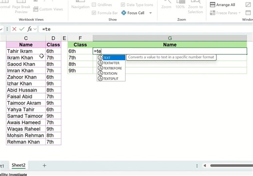 Text join and Filter | S. Gohar Rehman Tajak