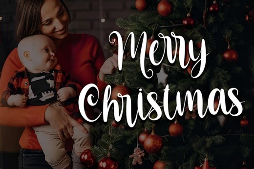 Merry Christmas Script Font - Festive Holiday Design (digital Download) - Etsy
