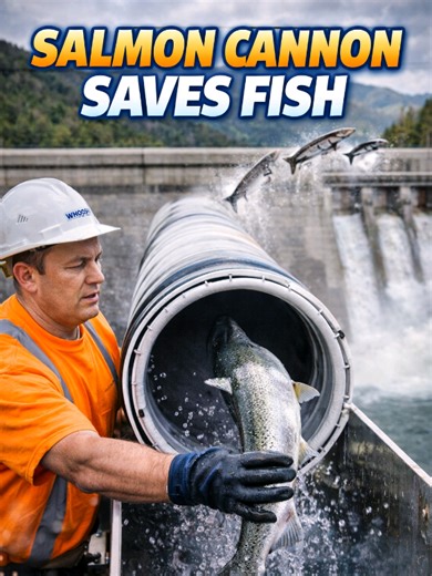 Salmon Cannon Fish #salmon #salmoncannon