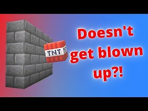 EXPLOSION PROOF WALLS in Minecraft WITHOUT CHEATS