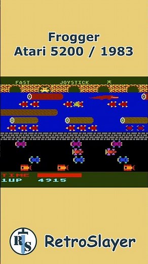 Frogger Gameplay Atari 5200