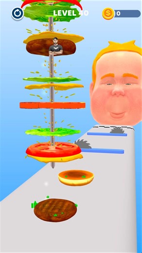 Big burger run level 40 android ios games #shorts