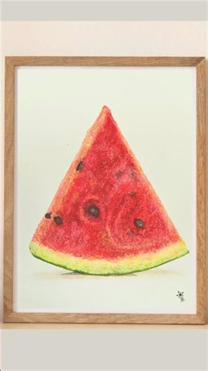 #watercolor #foodart #realism #watermelon #kalaiinsphere #trending #shorts