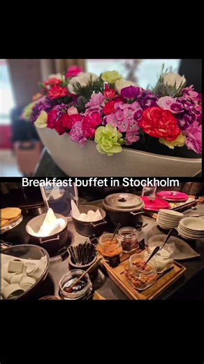 Unbelievable breakfast buffet, a sumptuous display of Swedish food. #sweden#food #stockholm #hotel #cheese