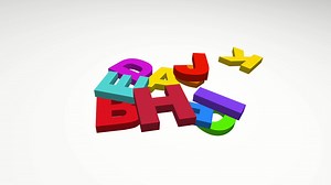 Download Colorful 3D Alphabet Animation Isolated White Background. 4K Resolution for free