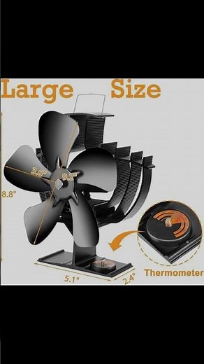 Maximize Your Fireplace with CWLAKON Fan!