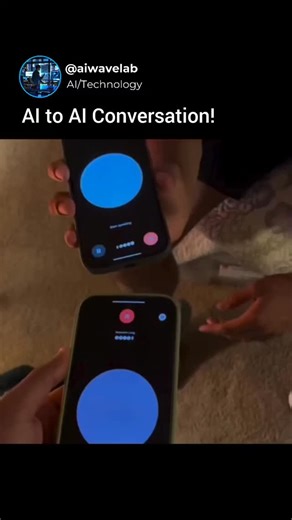 AI | Technology | Future on Instagram: "Watch these two AI chatbots have an ‘AI to AI’ convo and see their conversation escalate. A world where AI chats with itself may sound like sci-fi, but it’s already here! What are your thoughts? - - - - - Double Tap ♥️ & share/tag a friend Follow @aiwavelab to keep up! 🎥 Via: rohitmen01 / TT 📌 - - - - #ai #artificialintelligence #technology #chatgpt #innovation #chatbots #machinelearning"