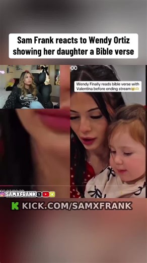 Sam Frank reacts to Wendy Ortiz showing her daughter a Bible Verse 🙏🏼#samfrank #wendyortiz #mexicantiktok #pray ##viral