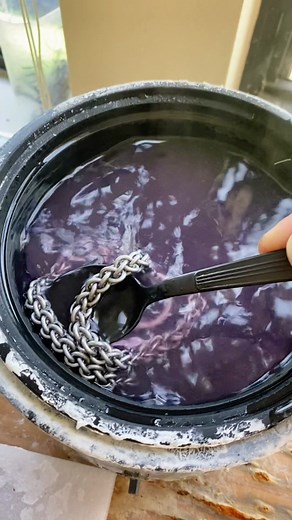 Creating a Stunning Purple Gradient on a Titanium Chain