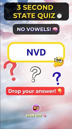 Can You Beat This Insane No Vowels State Challenge 🧠 Brain Game
