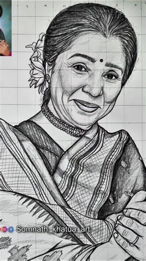 RIP 🥺💔 Asha Bhosle Drawing✨ #shorts #ashabhosle #rip #art #trending #drawing #sketch