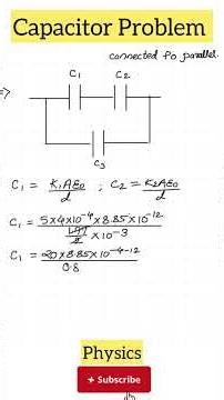 Parallel-Plate + Two Dielectrics — JEE Main PYQ Explained in 30s #cbse #class12 #neetphysics