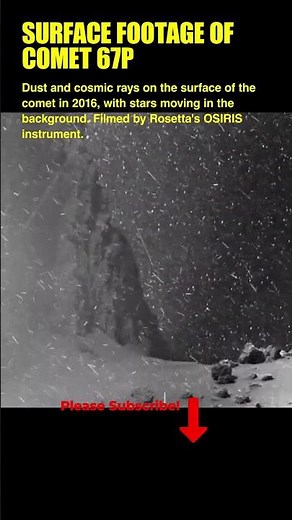The Real Surface of Comet 67P 🌌❄️ #space