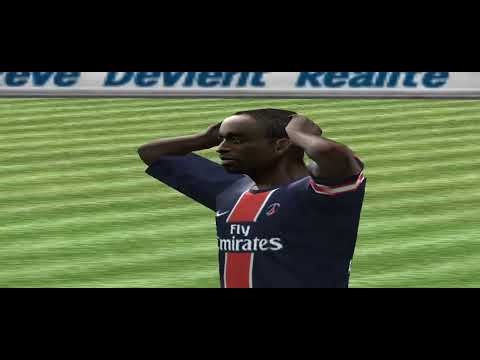 PES 2009 (PS2) GAMEPLAY PLAYSTATION 2 (LION X PSG) COMMENTARY BY CHRISTIAN MARTINOLI AND LUIS GARCÍA