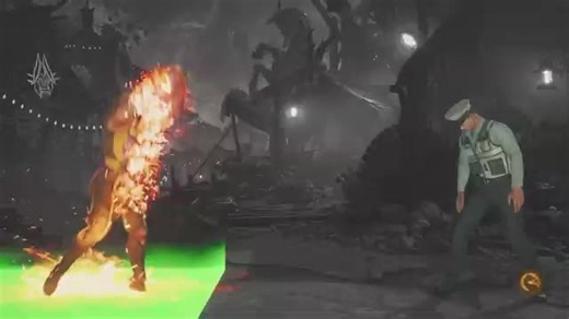 Scorpion Fatality in Mortal Kombat 1