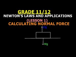 GRADE 11/12 FORCES AND NEWTON'S LAWS-CALCULATING NORMAL FORCE (LESSON 1)