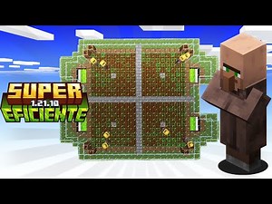 La MEJOR Granja de ALDEANOS SUPER EFICIENTE para MINECRAFT Java 1.21.10 ✔️