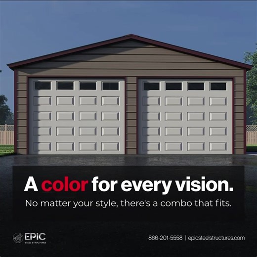 Customize Your Steel Garage with Epic Steel Structures