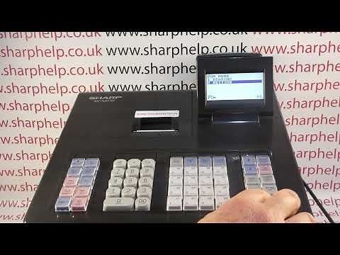 How To Set Up & Work Mode Passcodes Sharp XE-A207 / XEA207 / XEA 207 Cash Registers