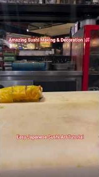 Amazing #sushi makaing & decoration || Easy #japanese Sushi Art Tutorial #shortsfeed #shorts