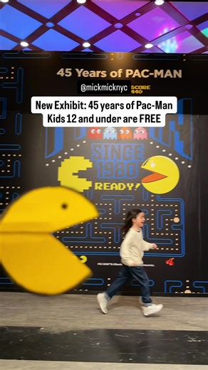 🎮 New Pac-Man exhibit celebrating 45 years A fun indoor NYC activity for families 💛 📍 Location: Paley Center for Media 25 West 52nd Street. Midtown Manhattan 💰 Tickets: Kids 12 and under are FREE Adults $20 ✨ What to expect: • The world’s largest Pac-Man game 🎮 • Two floors of Pac-Man history • Original game designs and rare artifacts • Arts & crafts. Kids can make their own Pac-Man 🎨 ❄️ Good to know: Perfect for cold and snowy days Indoor. Family-friendly. Easy Midtown stop
