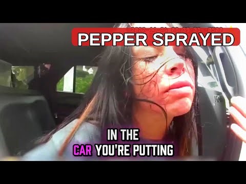 PEPPER SPRAYED — woman's airport meltdown escalates across five police departments