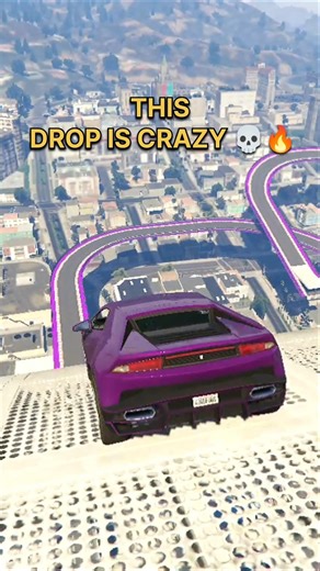 GTA V 😳 CRAZY RAMP DROP CHALLENGE 💀 #shorts