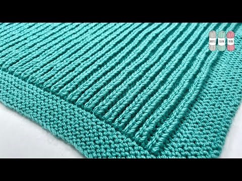 How to Knit a Fisherman's Rib Baby Blanket