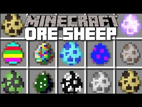 Minecraft ORE SHEEP MOD / SPAWN ORE SHEEP AND MINE THEM FOR ORES!! Minecraft