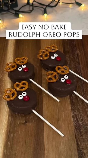 No Bake Rudolph Oreo Pops Recipe for Christmas