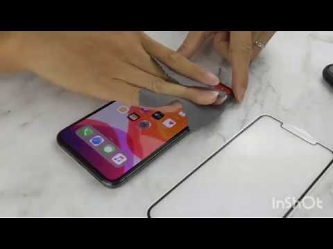 How to install the FLOLAB iPhone 11 Pro Max 3D Screen Protector Bubble Free with no tools