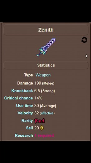 Terraria Weapons Showcase on TikTok