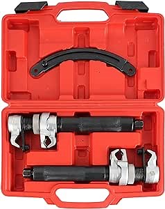 ATPEAM Coil Spring Compressor Tool - Heavy Duty 2200lb Capacity with Safety Guard and 11in Jaw Opening