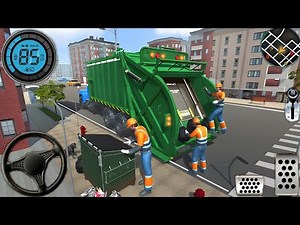 Garbage Trash Truck Realistic Simulator 3D City Road Garbage Dumper Truck Driver Android GamePlay#23