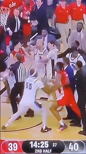 COLLEGE BASKETBALL FIGHT (FULL VIDEO) ST. JOHN'S VS PROVIDENCE: NCAA COLLEGE BASKETBALL: FEBRUARY 14