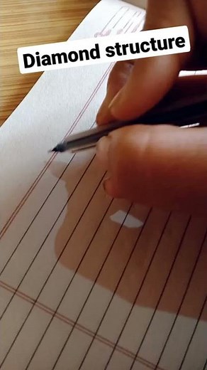 easiest way to draw diamond structure .. very very easy ... carbon and its compound