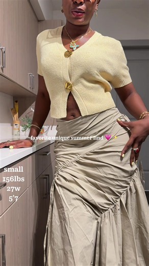 Urban Revivo Cotton Skirt: Unique Tie-Side Style