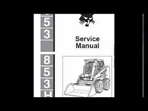 Bobcat 853 and 853H SkidSteer Loader Service Manual