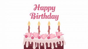 Animated Dessert Object Text Birthday Cake Stock Footage Video (100% Royalty-free) 1095057429 | Shutterstock