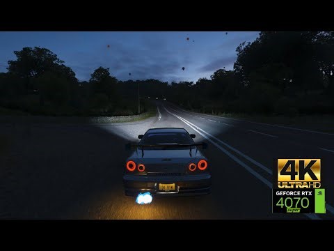 Skyline R34 RB26DETT Engine Sound 4K (FH4)