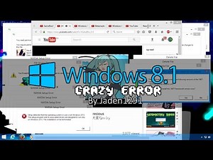 Windows 8.1 Crazy Error (MY BEST CRAZY ERROR VIDEO EVER!) | by Jaden1291