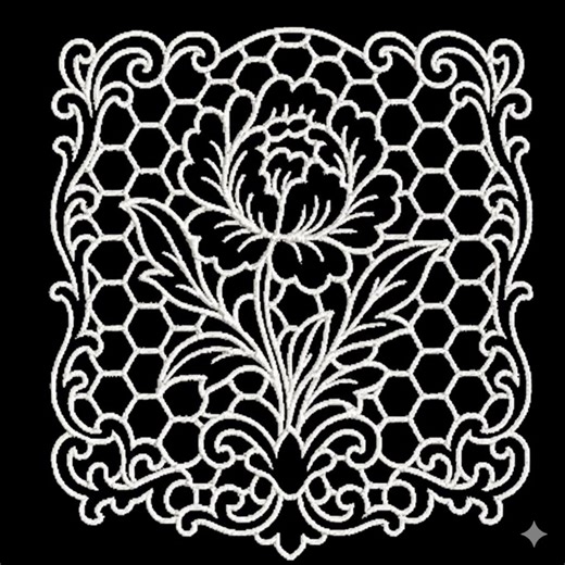 Vintage Floral Whitework Cutwork Embroidery Design, 5x7 Hoop, Lace Embroidery, , Instant Download - Etsy