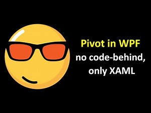 Change TabControl into Pivot (No code-behind, only XAML) | WPF & .NET 6.0