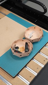 Everyone’s been asking what these trays are for, here’s the answer in Part 4 of the circular leather tray project🔥 They’re perfect for catching bits in the shop or holding your keys and wallet at home. Same project, two totally different uses. How would you use trays like this? | Toolstoday Router Bits and Saw Blades