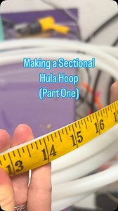 Sectional hula hoops require precise crafting! Look out for part two to see this transform into a pastel rainbow dream🌈✨#hulahooping #plussizeexercise #shopsmall | Ruby Hooping
