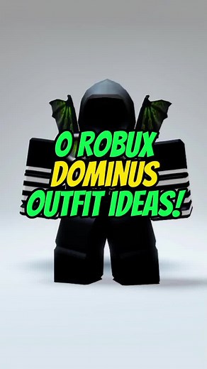 0 Robux Outfit Ideas! Free Dominus Items 😱 #roblox #shorts