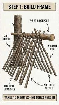 How to Build a Survival Shelter in 30 Minutes (No Tools Needed)