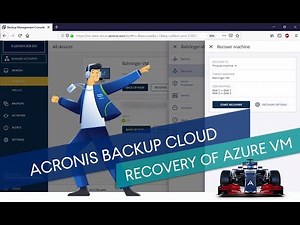 How to Recover an Azure Virtual Machine Using the Acronis Backup Cloud