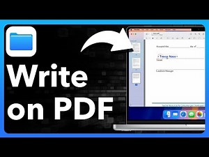 How To Write Text On PDF On Mac