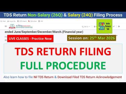 Learn how to Prepare & File TDS Returns | Fvu Preparation & Upload | Form 26Q & Form 24Q | 25.3.2026